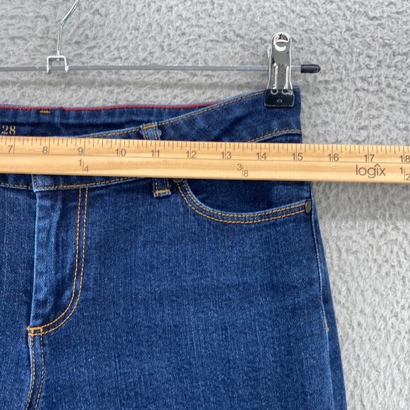 Talbots Jeans Womens 6 28 Blue Dark Wash Denim Signature Skinny Ankle Everyday - Picture 7 of 11